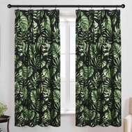 Hook Type Curtain (2 Size)  Windows Simple Murah Langsir  Semi Blackout Kain Berbunga