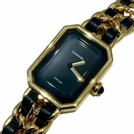 CHANEL 香奈兒 H0001 PREMIERE 方糖 精鋼鍍金 金色 石英錶 SIZE M