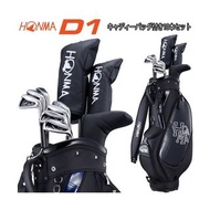 2022 型號日本正品 HONMA D1 10 件套帶球童袋（一號木桿、球道 W #5、鐵桿 #5-9、PW、SW、推桿、桿頭罩）