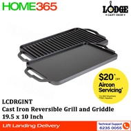 Lodge Cast Iron Reversible Grill and Griddle 19.5 x 10 Inch LCDRGINT
