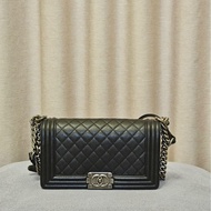 Boy Chanel - Medium - Black & 荔枝皮
