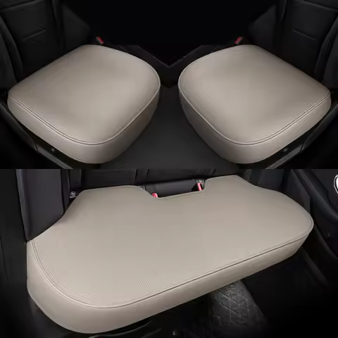 Leather Car Seat Cover For Nissan March W222 Ford Mondeo MK4 Highland Front Bottom Cushion Fits 95%