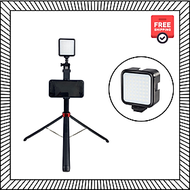 Combo Gậy Selfie P185 + Đèn RGB Hỗ Trợ Ánh Sáng - Combo Phụ kiện quay video, chụp ảnh du lịch - Hàng