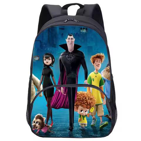 H0tel Transylvania Cartoon Backpack Boy Girl Back to Schoolbag Kids Waterproof Daypack,Casual Travel