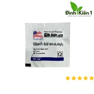 ( combo 50 gói ) GA3 Gibberellin 5gram dạng sủi chính hãng Á CHÂU - Siêu kích tăng trưởng cây trồng(
