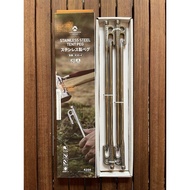 Campingmoon stainless steel tent stake set R30-4 30cm / R35-4 35m / R26-4 26cm / R20-4 20cm (set of 