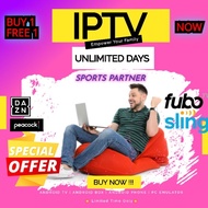 IPTV UNLIMITED DAYS 🔥NO VPN🔥100% NO LAG &amp; FULL HD Football Live Sports Partner with DaZn, FuBo Sling Tv &amp; Peacock Sports