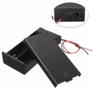 DC Holder Storage Box Case ON/OFF Switch Wire Leads for 3.7V 2 x 18650 Battery S12