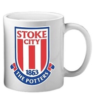 Cooler King Stoke City FC 11 Oz Coffee Cup White – Suitable For Tea And Gifts. Souvenirs