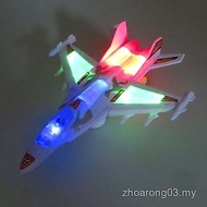 Boy Electric Airplane Toy Children Fighter Model Flashing Electric Universal Destroyer Electric Airp