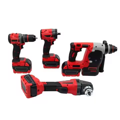 Portable 20V 4.0Ah Brushless Cordless Keyless Industrial Grade Tool Set Case Lightweight Impact Dril