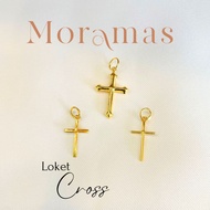 FYQ Moramas CROSS Pendant 916 Gold/ Loket SALIB Emas 916/ Cross Pendant 916 Gold (Bajet/ Budget)