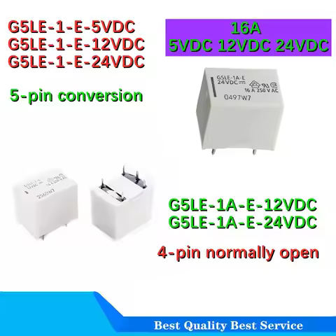 5PCS NEW relay G5LE-1-HA-E G5LE-1-E-36-12V G5LE 1 HA E 12VDC G5LE-1-E G5LE-1A-E-5VDC -12VDC -24VDC 1