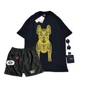 Oneset T-shirt Shorts for Men and Women Distro Taslan Material Pants Suit Size ML XL XXL