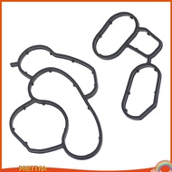 [PrettyiaSG] ABS Rubber Oil Filter Housing Seal Gasket Kit High Performance for BMW E46 E61 E81 E87 