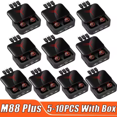 M88 Plus Bluetooth Earphones Smart Headphones Wireless Headset Game Earbuds Wholesale Microphones TW
