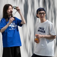 X TNF Men's Retro Print Short Sleeve Cotton T-Shirt - Loose Fit, Japanese Style