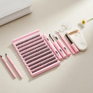 DIY Lash Extension Kit: 40D Wispy D Curl Volume Fans 8-16mm Length Kit Sambungan Bulu Mata DIY: 40D 