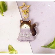 Cozy cat keychain | Relax kitty keychains | Cat Keychain | Kitten Keychain