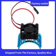 For  A959-B 144001 124019 RC Car Aluminum Alloy Motor Heatsink Cover with Cooling Fan for 540 550 36