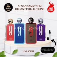 Afnan 9am & 9Pm Decant Collections ( 9pm Rebel / 9Am Dive / 9am Pour Femme / 9pm pour femme )