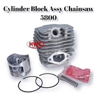 CYLINDER BLOCK CHAINSAW 5800 58cc 45.2mm COMPLETE