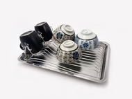 設計款　流線形瀝水架　碗盤架　 304不鏽鋼廚房置物架