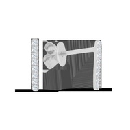 TA9 TAKA Jewellery Gold Diamond Earrings 9K