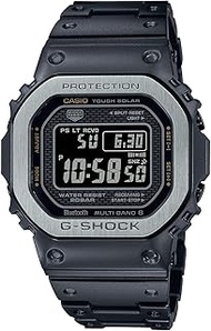 GMW-B5000 Series G-Shock Wristwatch, Bluetooth-Equipped Solar Radio Control, Multi-Finished Black (Stainless Steel), Multi-finished black (stainless steel)