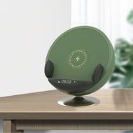 LazaraHome Alarm Clock Bluetooth Speaker Desktop Wireless Bedroom Charger Phone Bracket