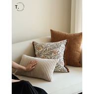 B. b.Low Price Spike Retro Style Art Flower Flow Caramel Color Pillow Living Room Sofa Pillow B & B 