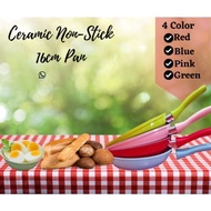 RORA - Ceramic Non Stick Pan Frying Pan Non Stick Cookware 16 Cm Kuali Anti Lekat