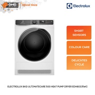 Electrolux 8KG UltimateCare™ 500 Heat Pump Dryer EDH803J5WC Energy Saver 60% Delicate Cycle EDH803J5