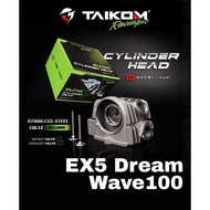 HEAD CAMP CYLINDER HONDA EX5 DREAM WAVE 100 TAIKOM RACING HEAD EX5 DREAM TOBAKI ACCESSORIES MOTOR HO