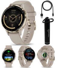 Wearable4U - Garmin Venu 3S GPS Smartwatch AMOLED Display 41mm Watch, Advanced Health and Fitness Fe