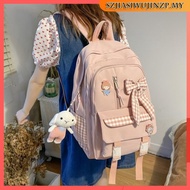 Korean style backpack waterproof Lightweight coquette bagpack cute school bag girl 書包中學生女 tas sekola