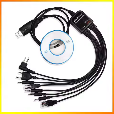 8 in 1 Multi-functions USB Programming Cable with CD Baofeng Walkie Talkie UV-5R UV-82 for Motorola 