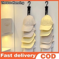 hewoodfameing Baseball Cap Storage Organizer With Eight Clips Wall Mounted Cap Holder Closet Storage