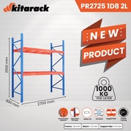 KITARACK PR2725 D8 2L HEAVY DUTY PALLET RACK 2.7M LENGTH 80CM WIDTH 2.5M HEIGHT 1TON LOAD/2TON 2-TIE