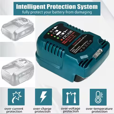 AC 100V - 240V Li-ion Battery Car Cigarette Lighter Charger for Bosch Home&Garden ALL 18V PBA PSB PS