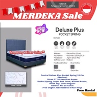 Central Deluxe Plus Pocket 90x200 Set Kasur Spring Bed HB Gemini