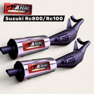 SUZUKI AHM PRO Racing Exhaust Rc800 Rc100 MotorcycleSUZUKI