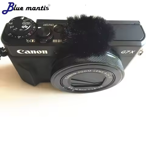10PCS Blue Mantis Furry Windshield Muffler for Canon G7x MarkII Dead Cat Windscren Microphone Cover 