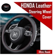 🔥SG SELLER🔥Honda Steering Wheel Cover Leather For Jazz Fit Shuttle City HRV Vezel Car Accessories