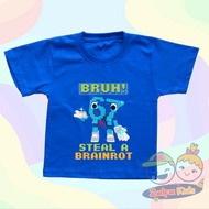 Bruh 67 Funny Meme Steal A Brainrot Roblox Kids T-Shirt Top