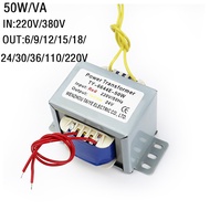 50W/VA Double/Single Isolated Power Transformador Output Voltage Copper Core Input 220V 380V MiniPow