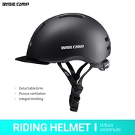 BASE CAMP Urban commuter helmet with cloth hat eaves Folding bicycle helmets Electric power assisted MTB bike cycling