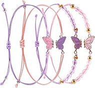 4 Pcs Friendship Bracelets for 2, Matching Bracelets for Best Friends, Best Friend Bracelet, Adjusta