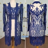 Knee-length kebaya kutubaru half KB004 by almizan tailor kebaya kebaya indonesia kebaya nyonya kebay