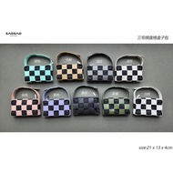 Issey Miyake Issey Miyake Main Line 2024 Checkerboard Hollow One-Shoulder Portable Diagonal Box Bag